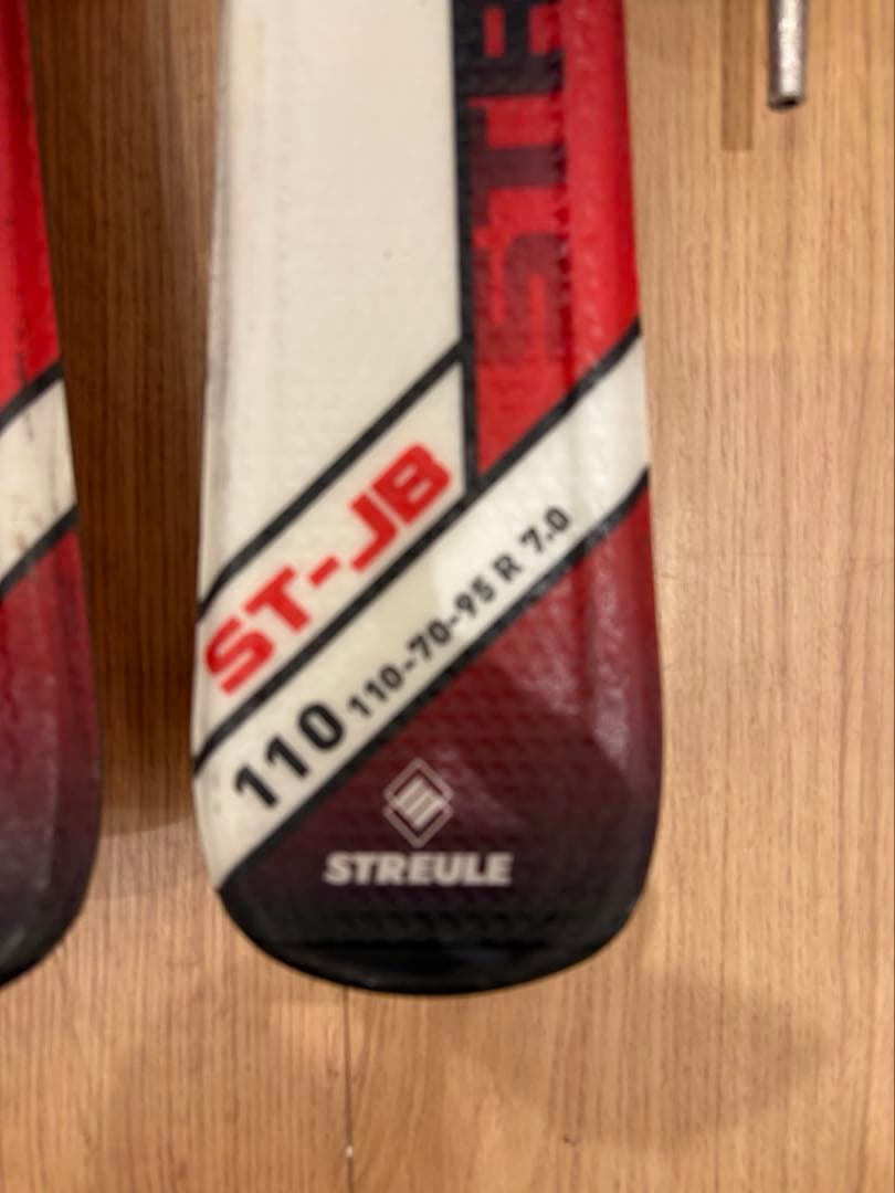 子供用スキー、ブーツ、ビンディング、ストックセット