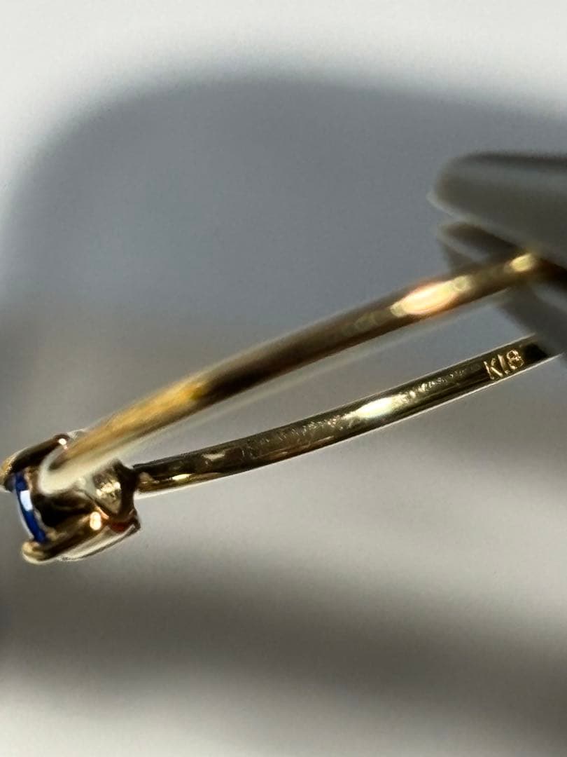 アウイナイトK18華奢リング　13号