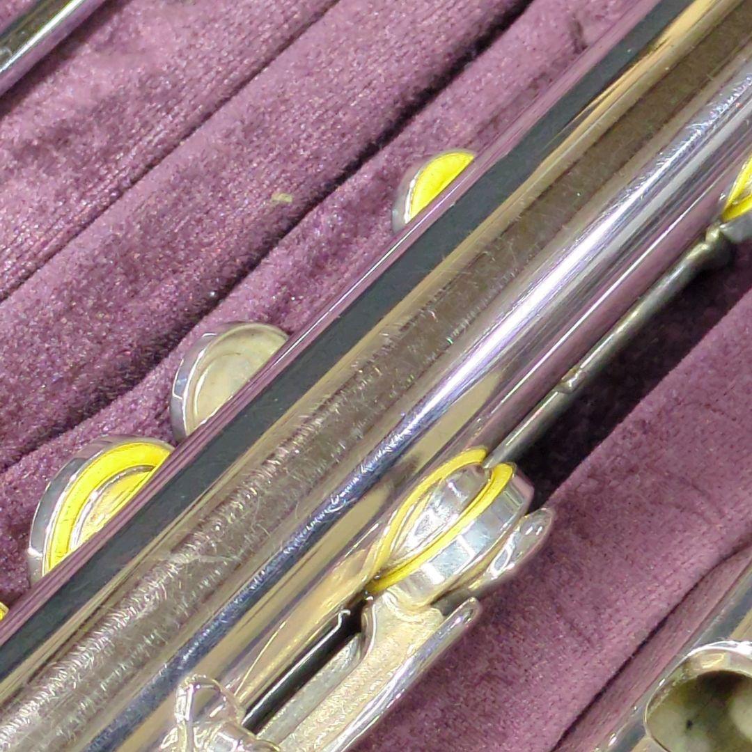 フルート　調整済　ヤマハ　YFL311（頭部管は銀製、Eメカ.銀メッキ仕上げ）