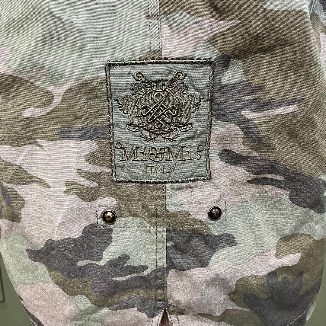 p*i様 Mr&Mrs ITALY ミリタリーコート 迷彩柄 コーラルピンクファ