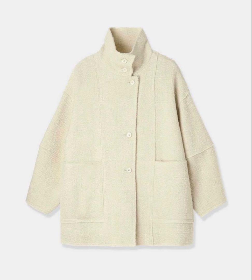 【最終値下げ】【未使用】tweed half coat 【louren】