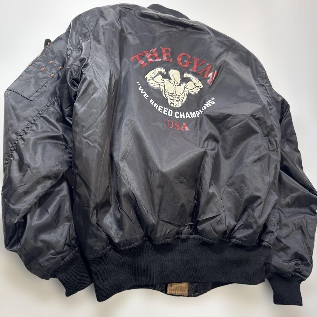THE GYM ザ　ジム　筋肉　筋トレ　ボディビルma-1 ボンバー　ジャケット