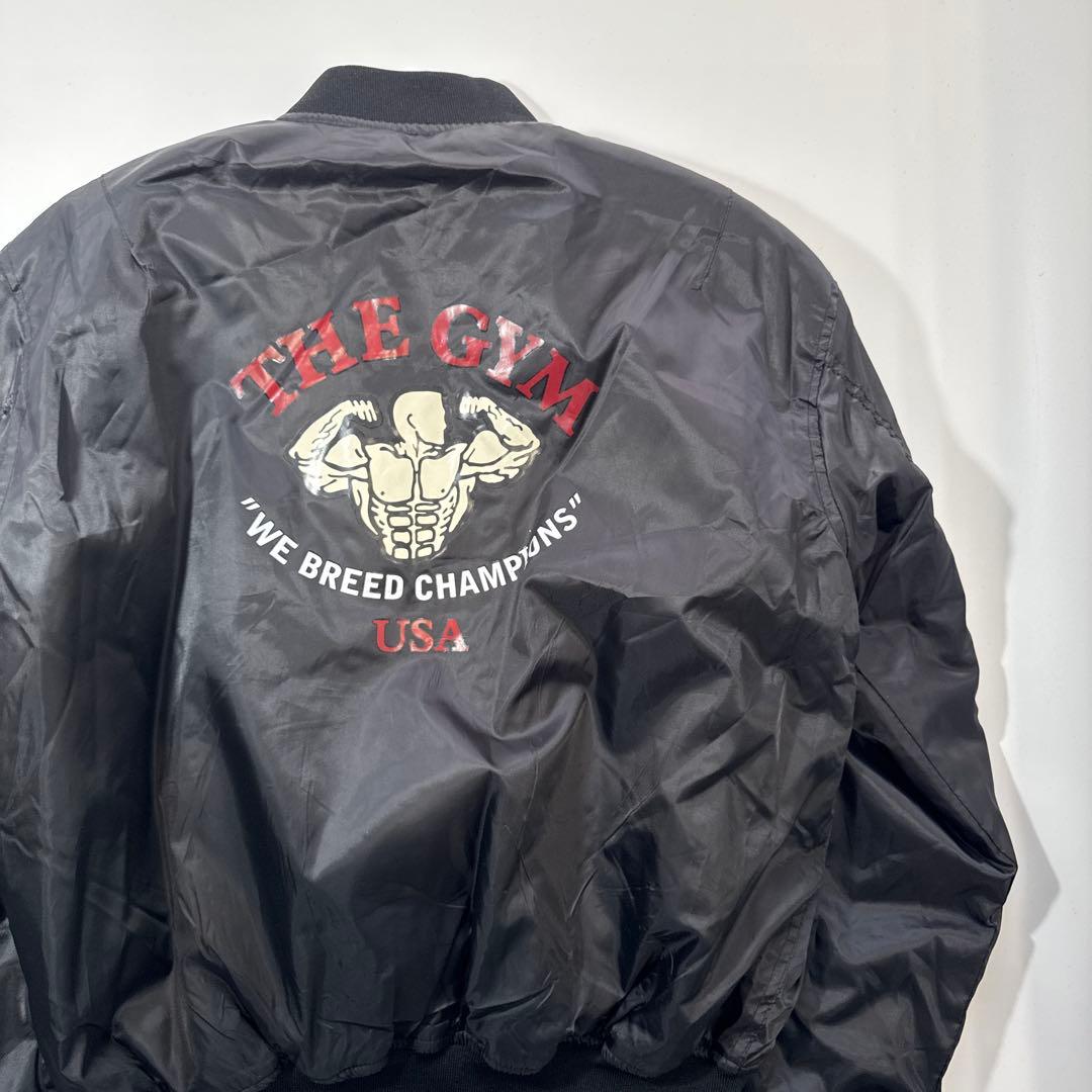 THE GYM ザ　ジム　筋肉　筋トレ　ボディビルma-1 ボンバー　ジャケット