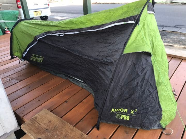 ソロキャンプ　一人用テント　数回使用　自宅保管