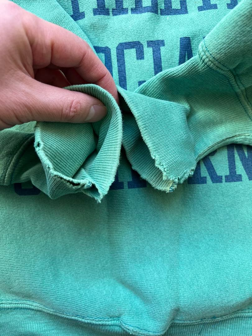 トップス 90s Champion Reverse Weave green