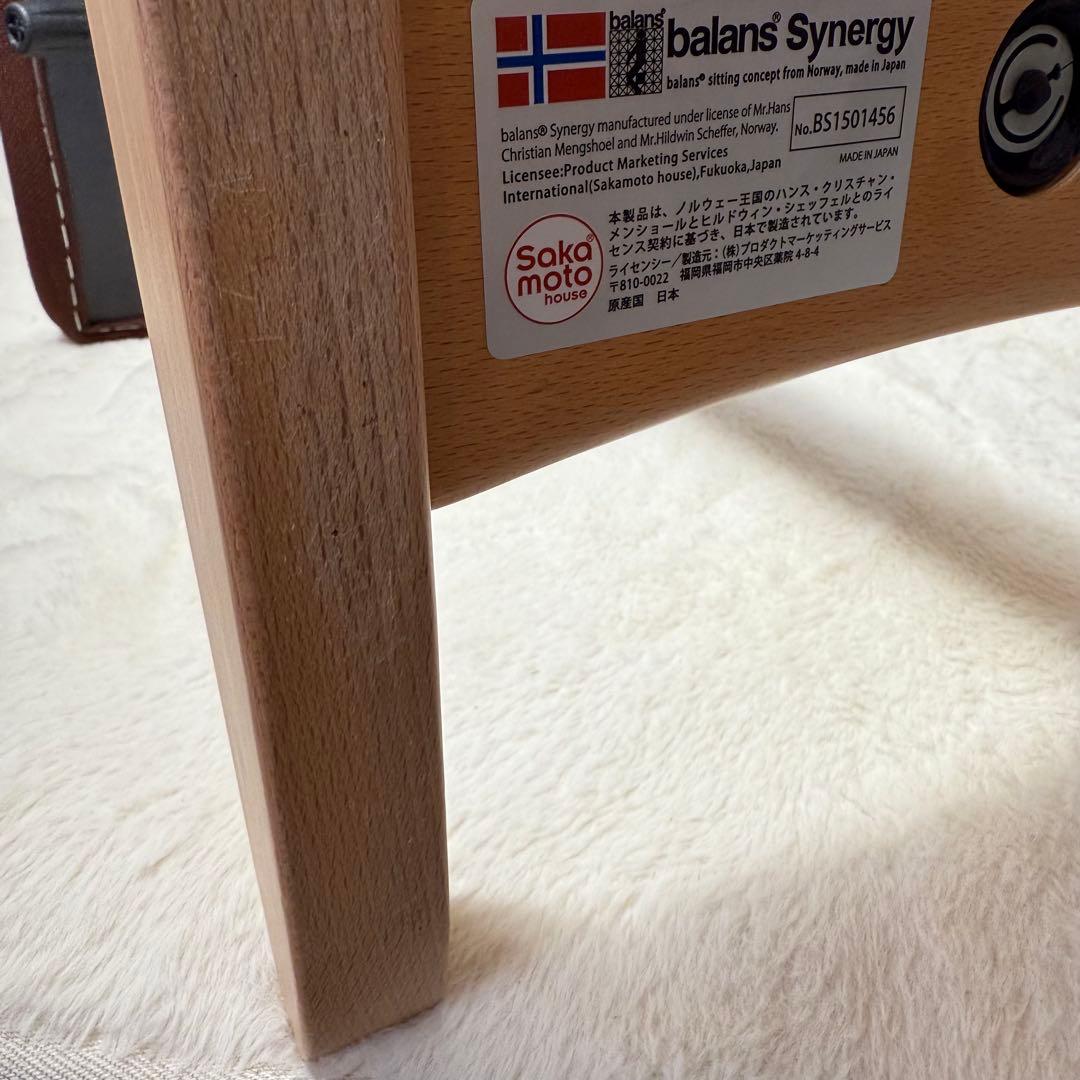 Balans Synergy バランスシナジー ブラウン　カバー付 北欧 腰痛