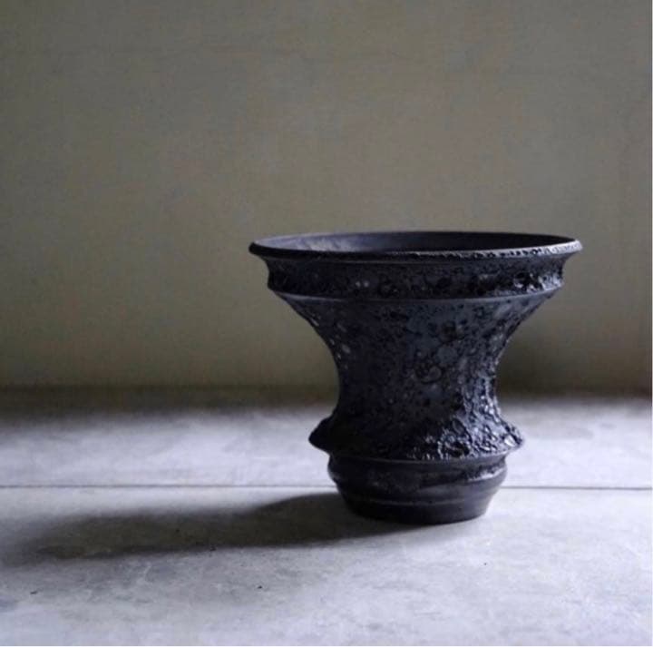 カタチ製作所 Mederu pot ドリッパー Crater Black L L108198476