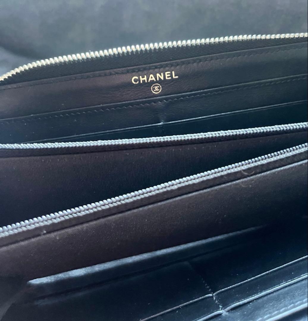 まりりん様　　　　　　　　　　　　　CHANEL カメリア ブラック長財布　美品