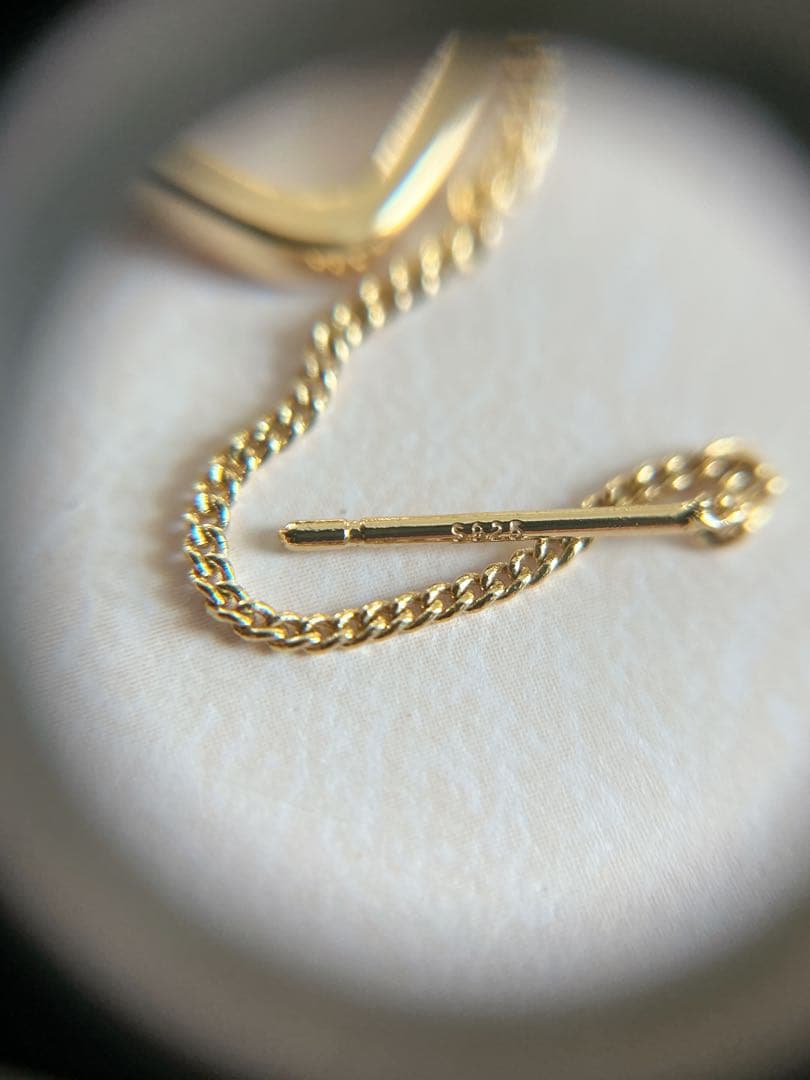 ヴァレンティノ チェーン ピアス 片耳