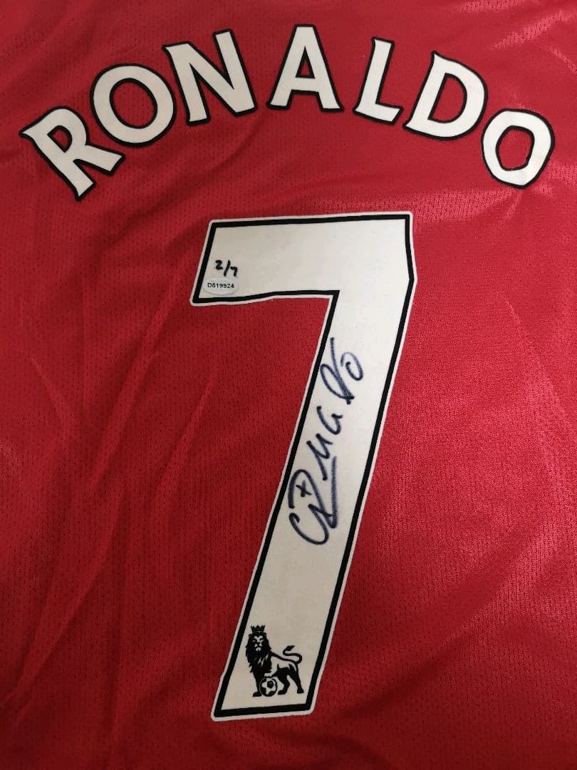 07/08　ロナウド　直筆サイン　ユニフォーム　マンチェスターユナイテッド
