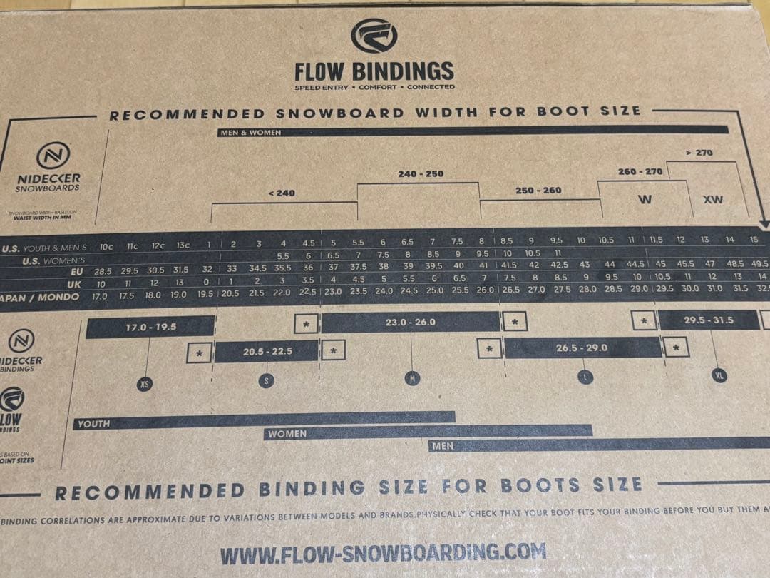 【値下げ】FLOW バインディング FUSE FUSION Lサイズ