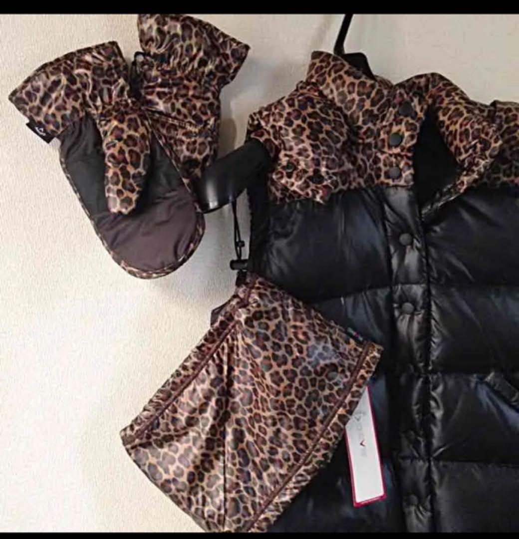 キャロウェイ レオパード柄 ダウンベスト L