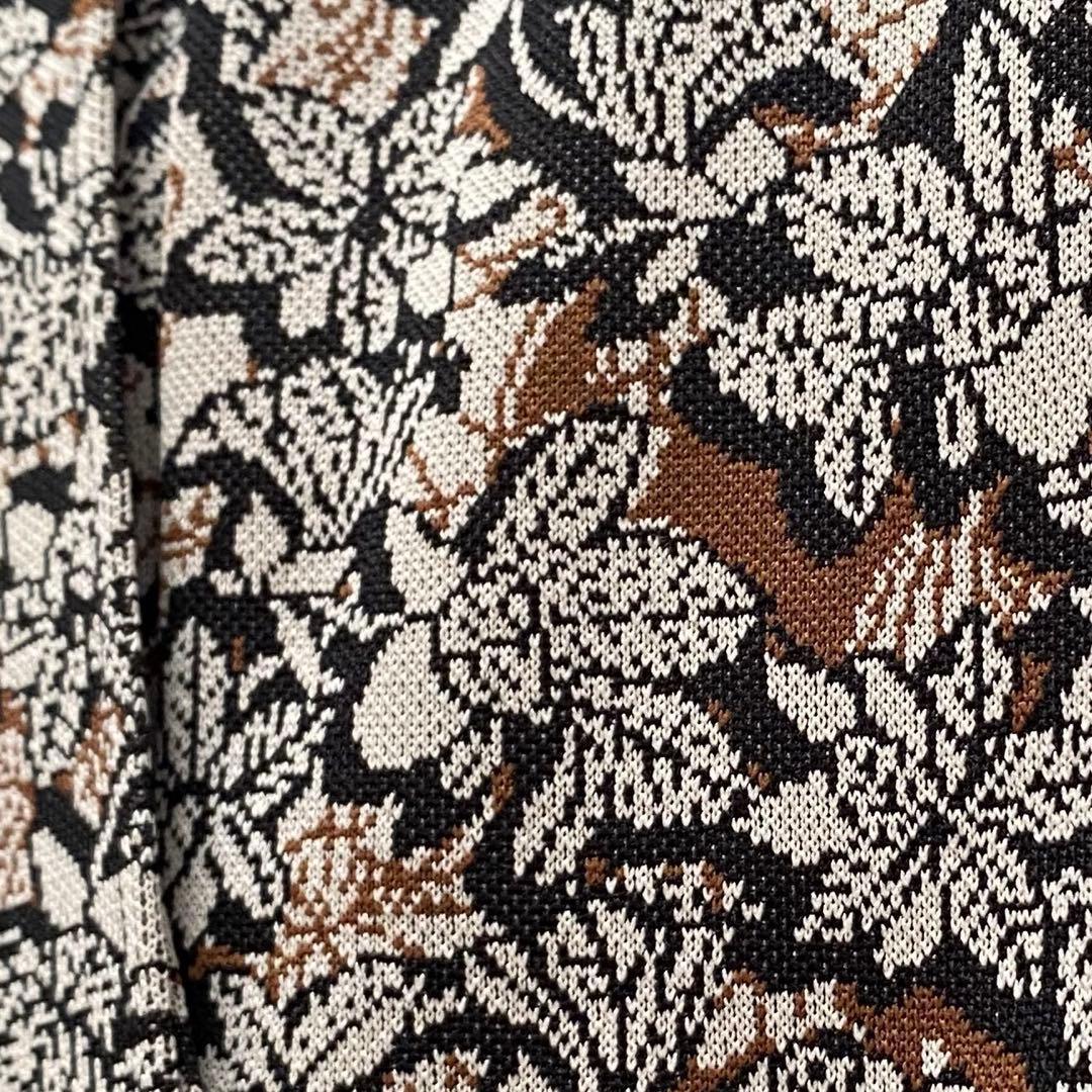 美品【FUMIE＝TANAKA(フミエタナカ)】フラワージャガードパンツ