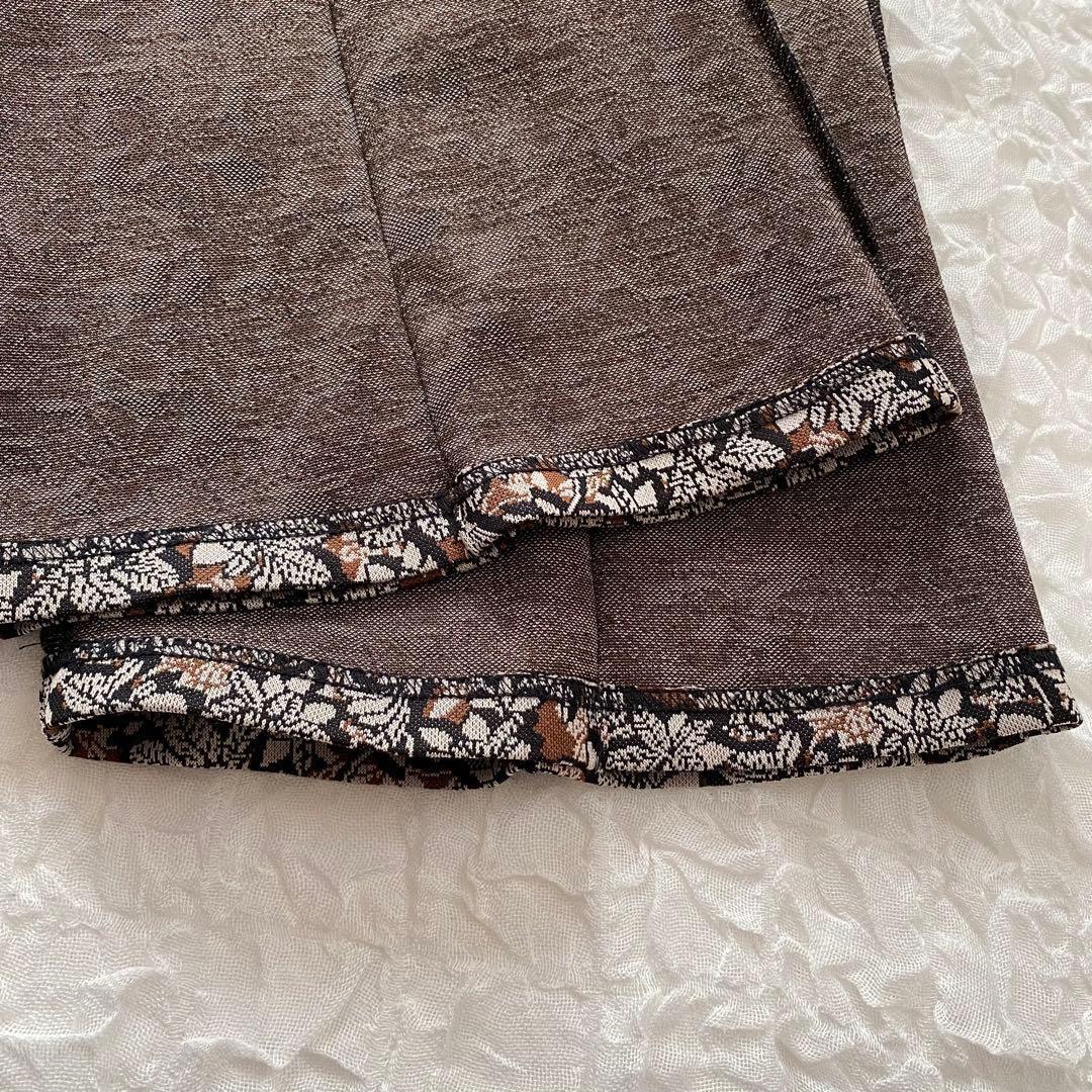 美品【FUMIE＝TANAKA(フミエタナカ)】フラワージャガードパンツ