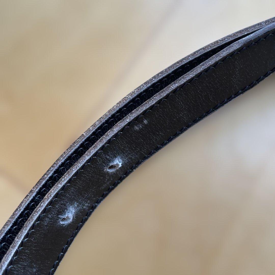 HERMES ブラウンレザーベルト 80