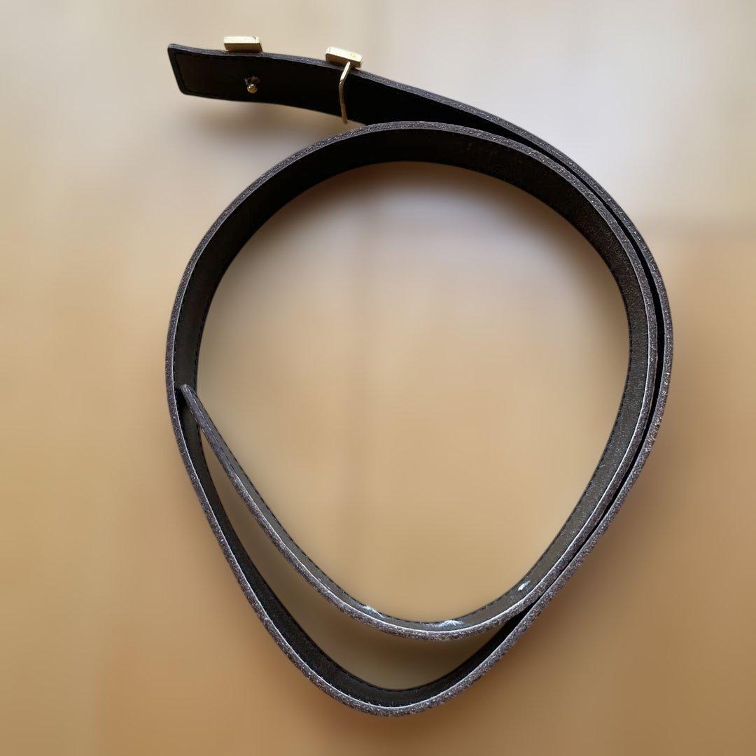 HERMES ブラウンレザーベルト 80