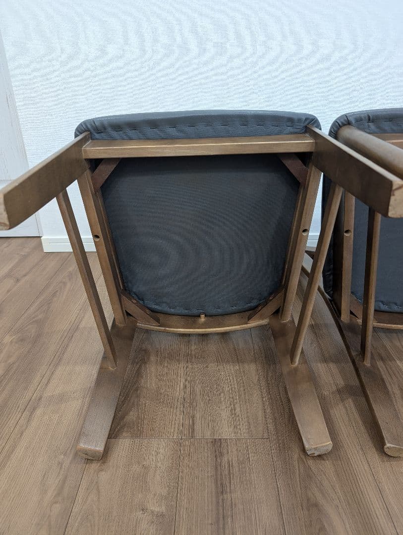 【karimoku】カリモク ダイニングチェア 2脚セット 木製モダン 北欧