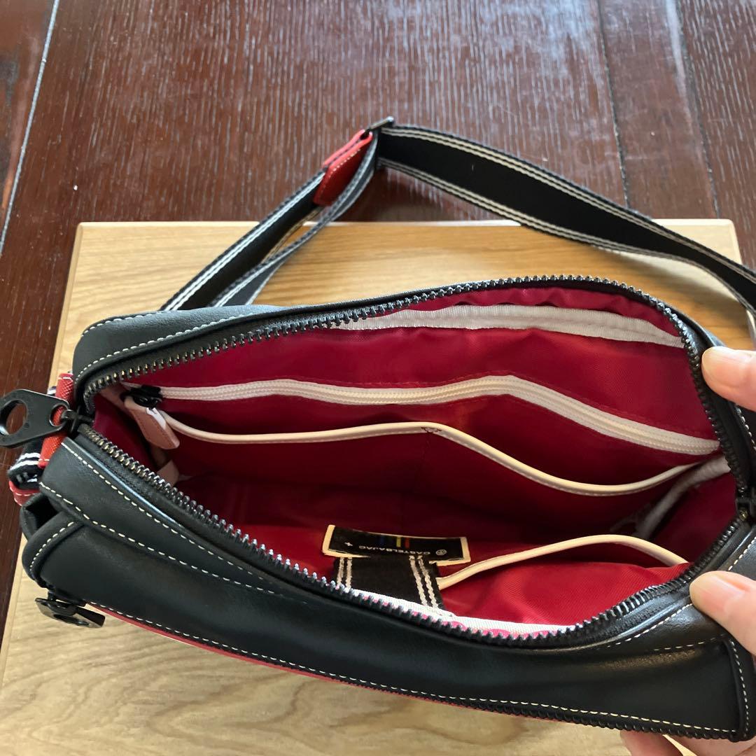 CASTELBAJAC ショルダーバッグ ブラック/レッド