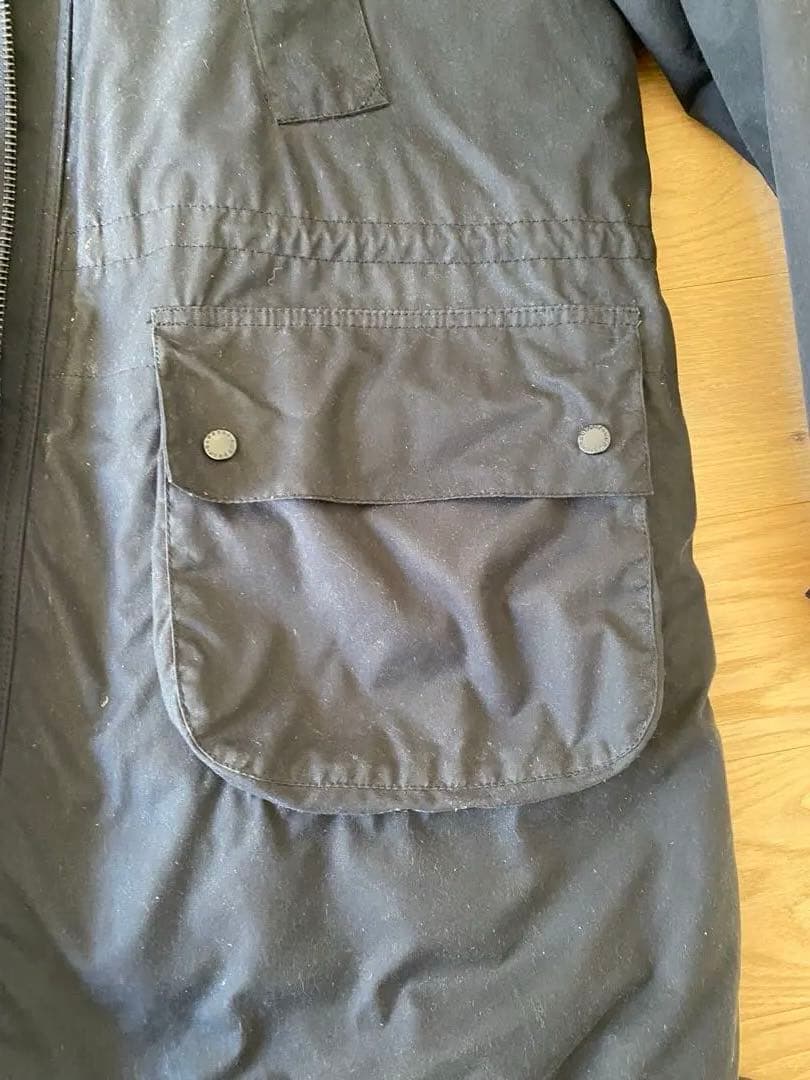 エンジニアドガーメンツ バブアー　Highland Wax Parka navy