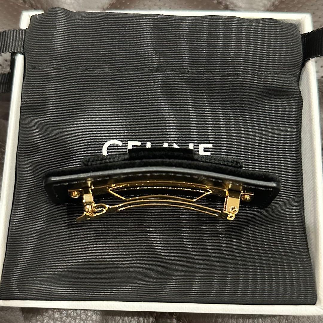CELINE ルソワール リボン ヘアクリップ バレッタ
