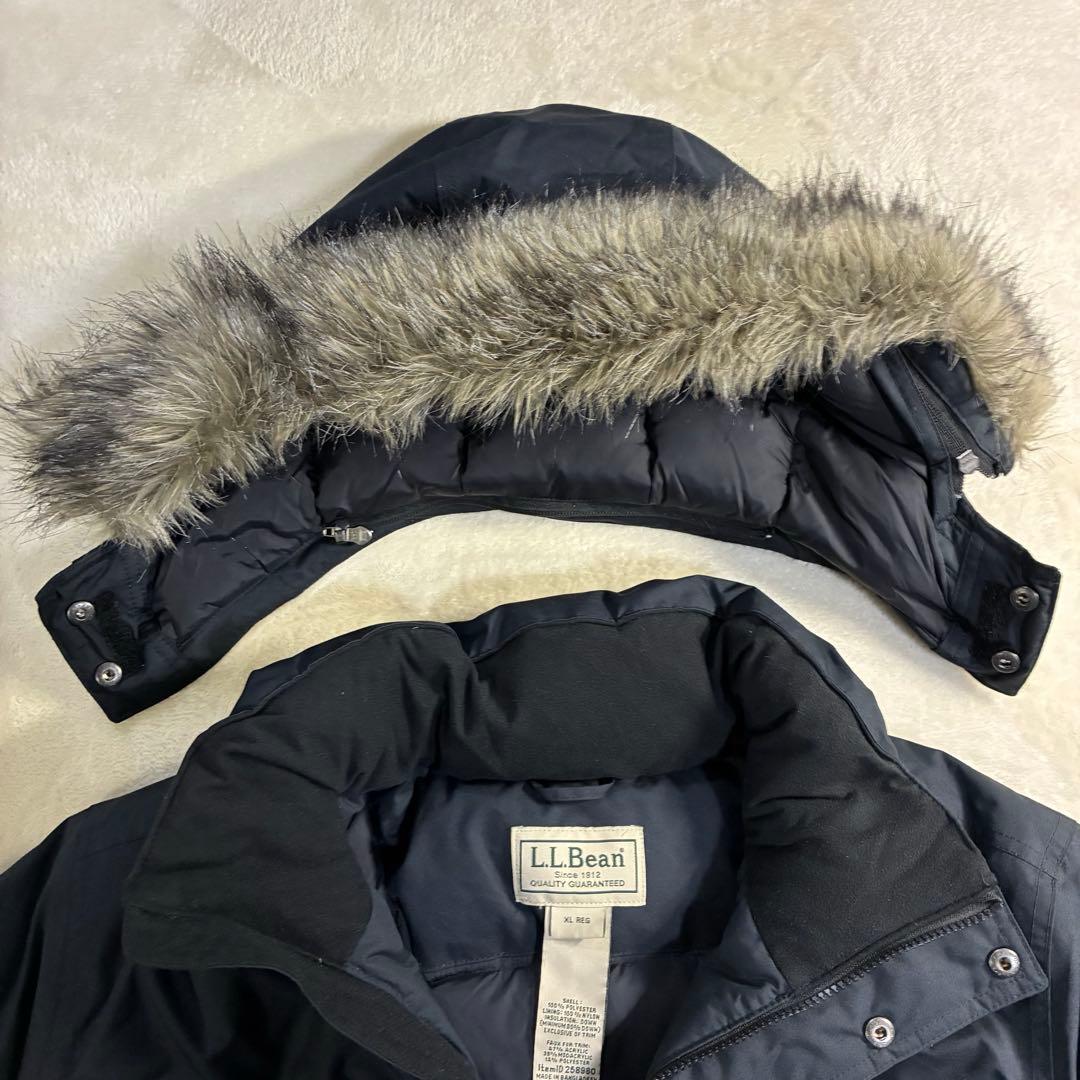 【美品】L.L.Bean メンズ バクスター・ステート・パーカ　ネイビー XL