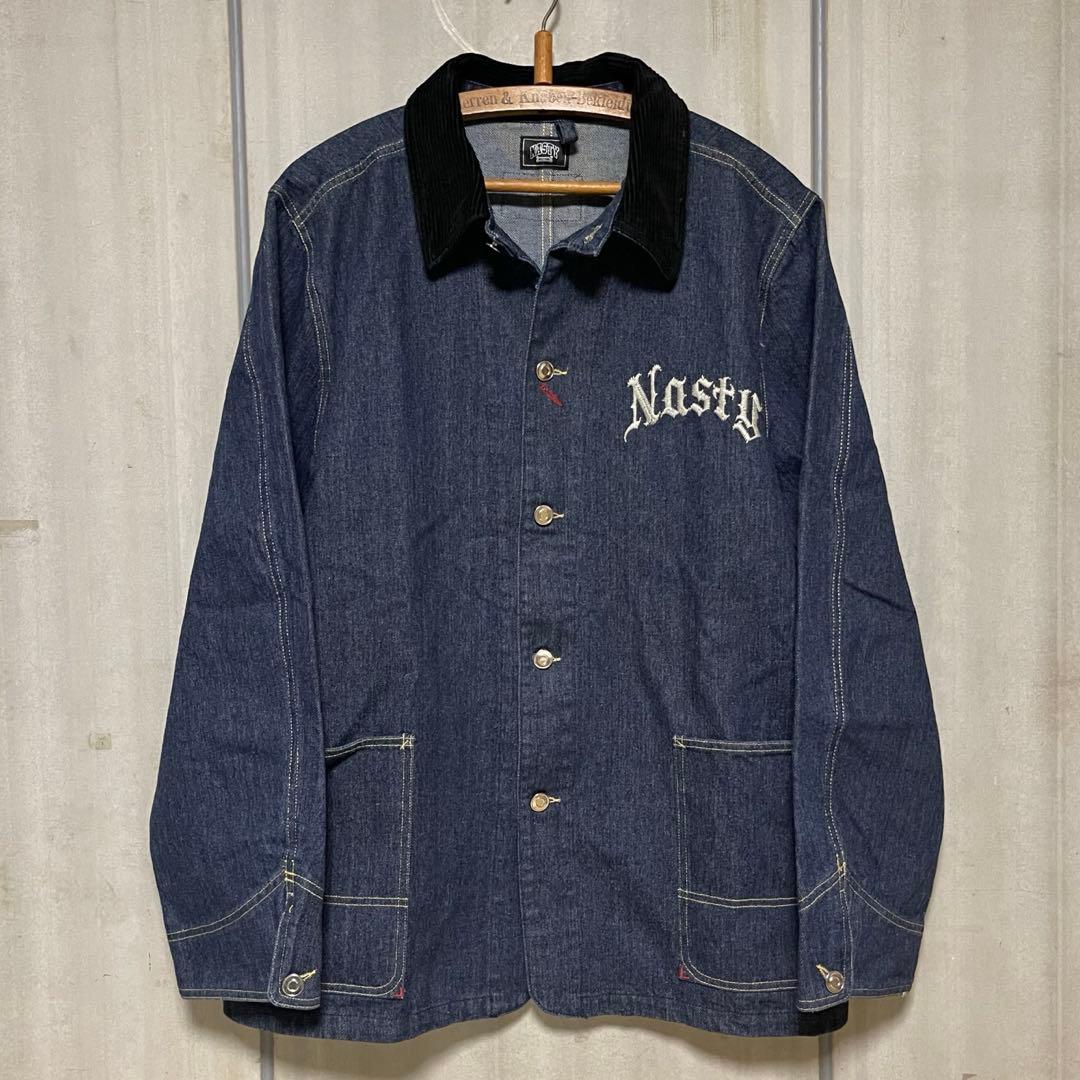 NASTYDOG デニム カバーオール ジャケット　Tシャツのおまけ付き