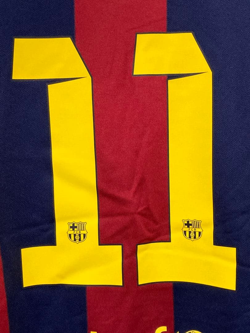 【正規品】ネイマール　バルセロナ　14/15ホームレプリカ長袖　三冠