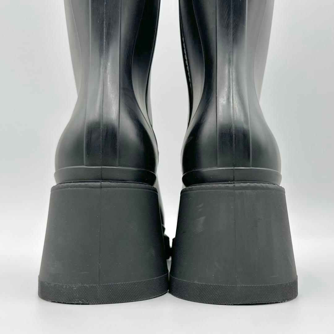 Chloe BETTY レインブーツ サイドジップ ラバーソール 黒 35