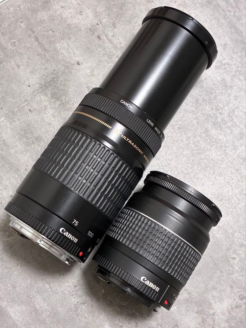 ⭐️美品⭐️キャノン Canon EF75-300, 28-80mm ダブルレンズ