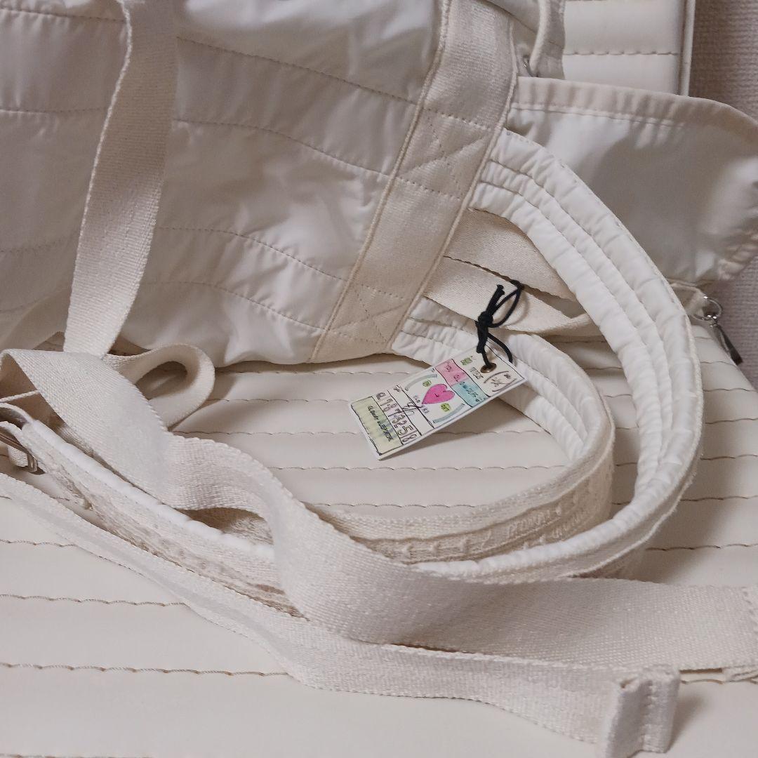 2866【未使用級】レア　レスポートサックGLOWNYリュック　メレンゲホワイト