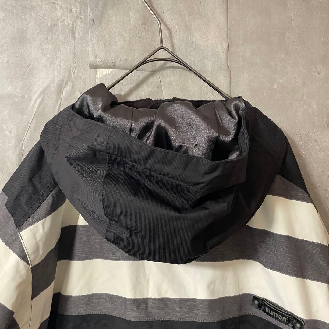 Burtonバートンスキーウェアスノーボードジャケットパーカーフード黒ブラック白
