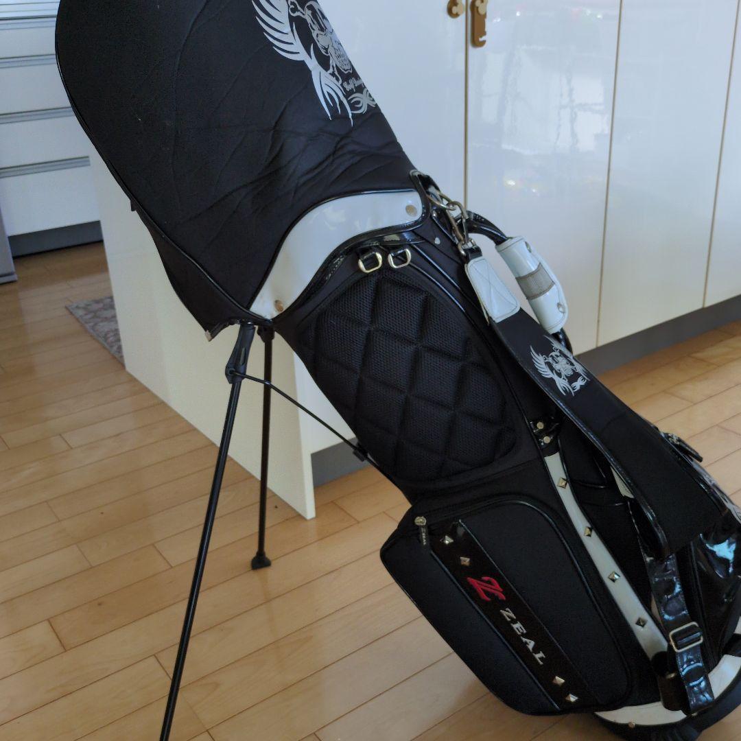ZEAL❗️カッコイイ❗️ スタンドゴルフバッグ 黒
