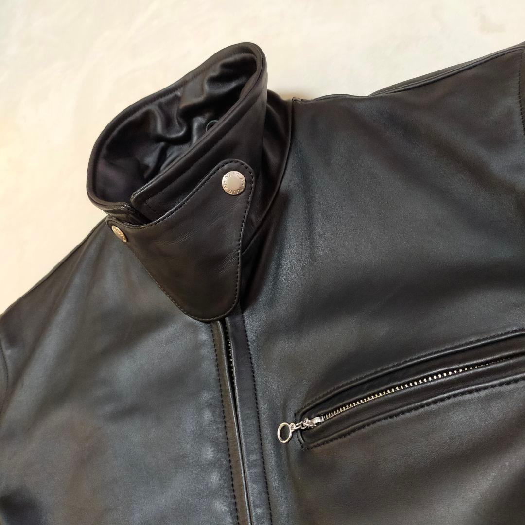 Man　美品　NANKAI　南海　ライナー付きシングルライダースジャケット