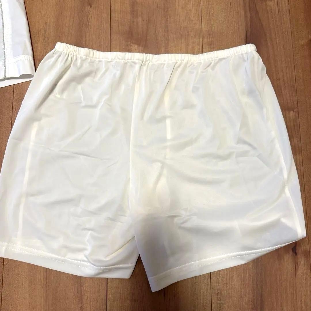 ヒールクリーク 長袖ポロシャツ スカート セットアップ ホワイト