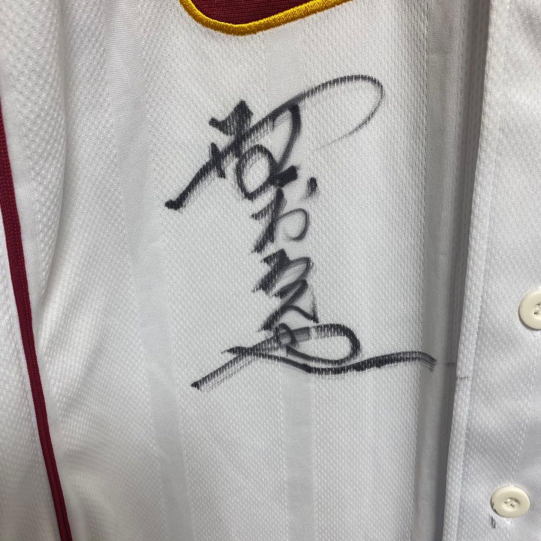 a715 楽天イーグルス ユニホーム 野村克也 野村克則 サイン入り プロ