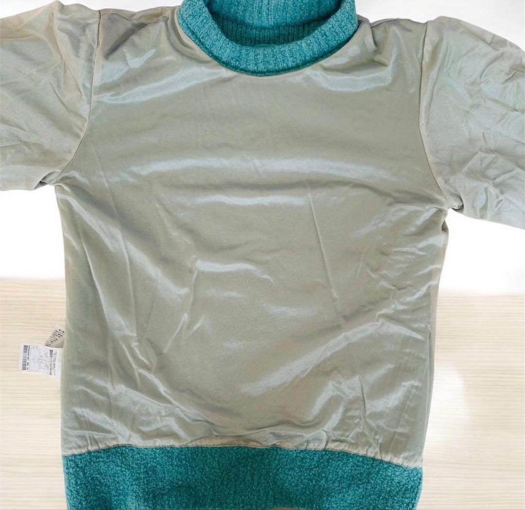 WAAE ミントグリーン セーター Wロゴ WAAE ミントグリーン セーター W