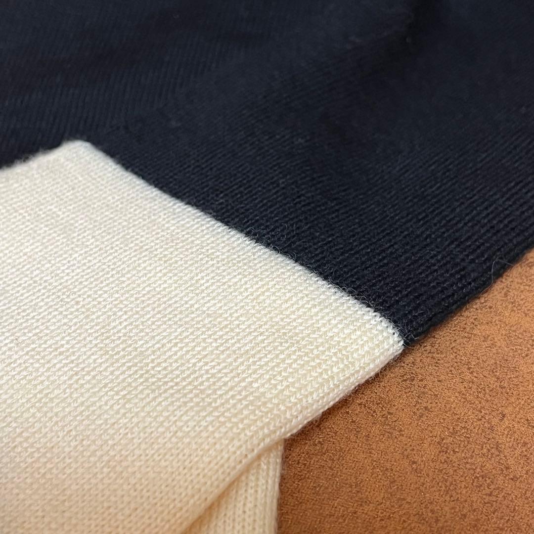 Dior HOMME ディオールオム 06AW バイカラーウールニットマフラー