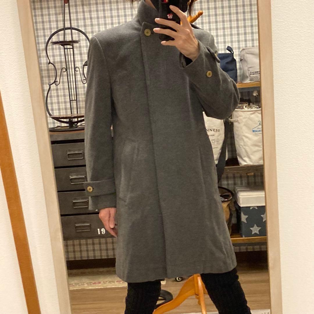 マーガレットハウエル　フロントフライメルトンウールチェスターコート　日本製