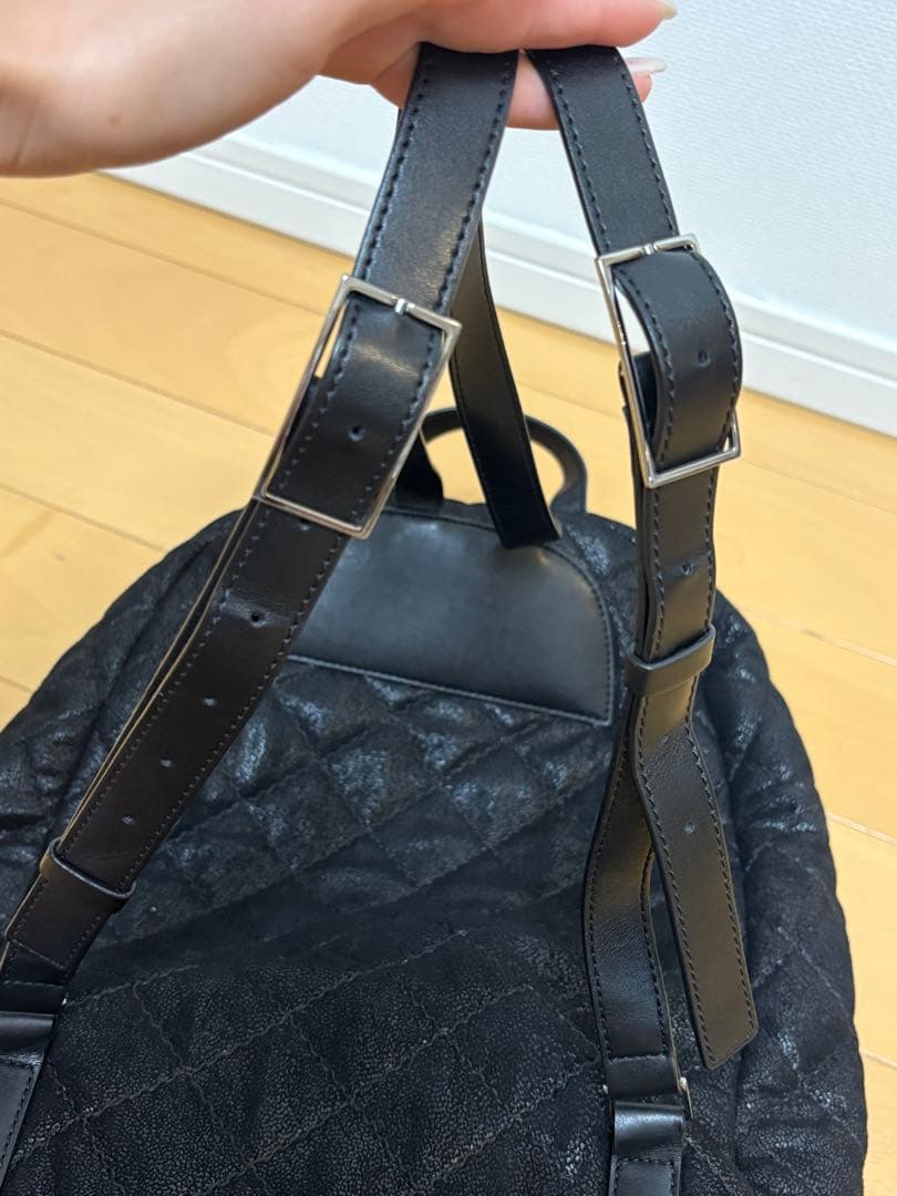 ステラマッカートニー　ファラベラ　リュック　キルティング　ブラック