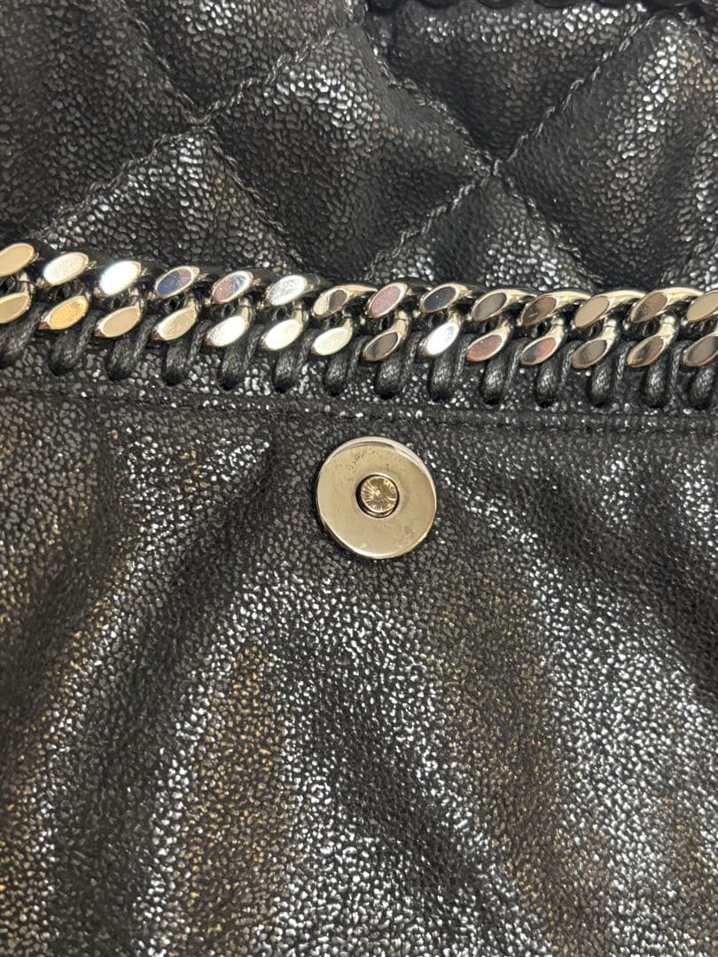 ステラマッカートニー　ファラベラ　リュック　キルティング　ブラック