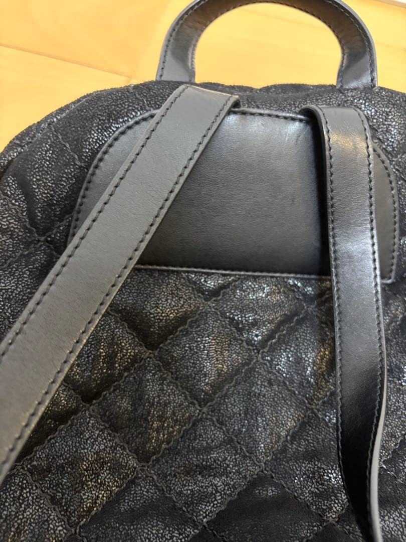 ステラマッカートニー　ファラベラ　リュック　キルティング　ブラック