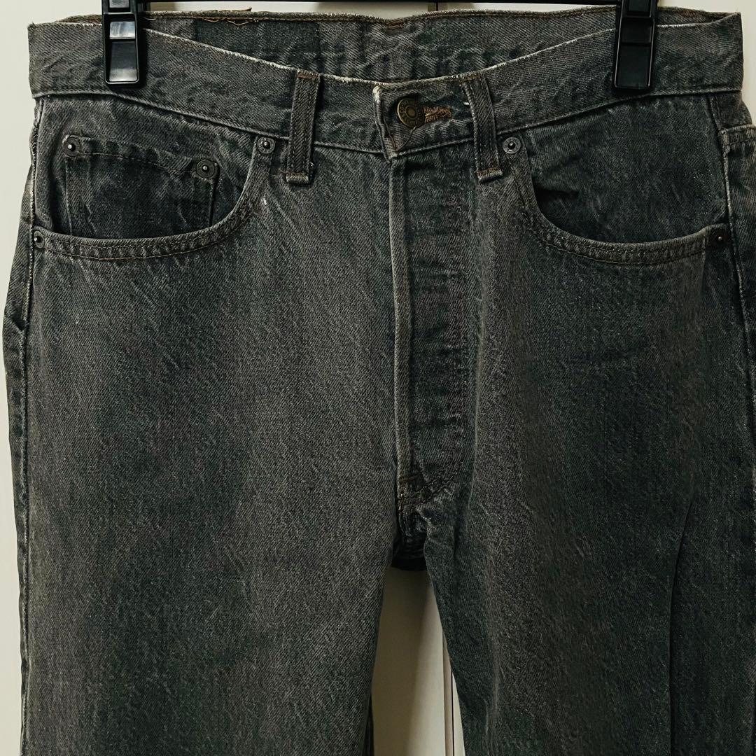 80s USA製 LEVI'S 501-0658 BLACK JEANS 先染め - メルカリ