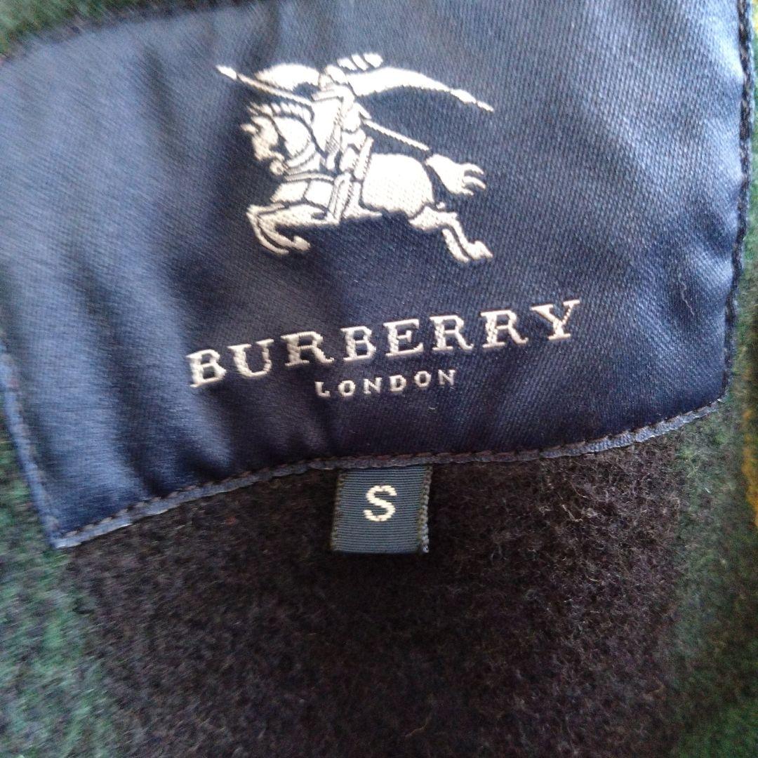 正規品☆バーバリー　ダッフルコート　紺　水牛角