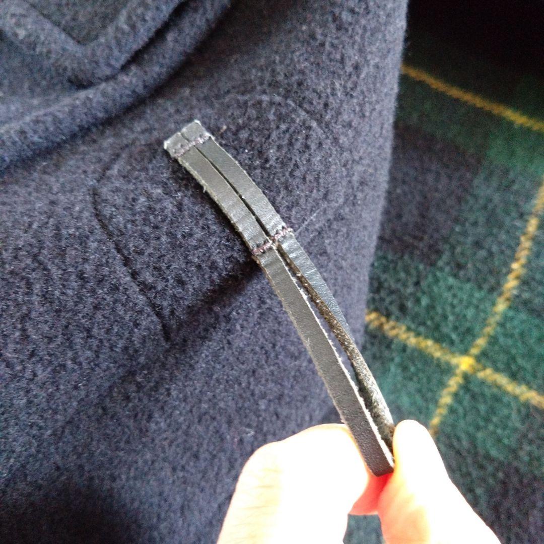 正規品☆バーバリー　ダッフルコート　紺　水牛角