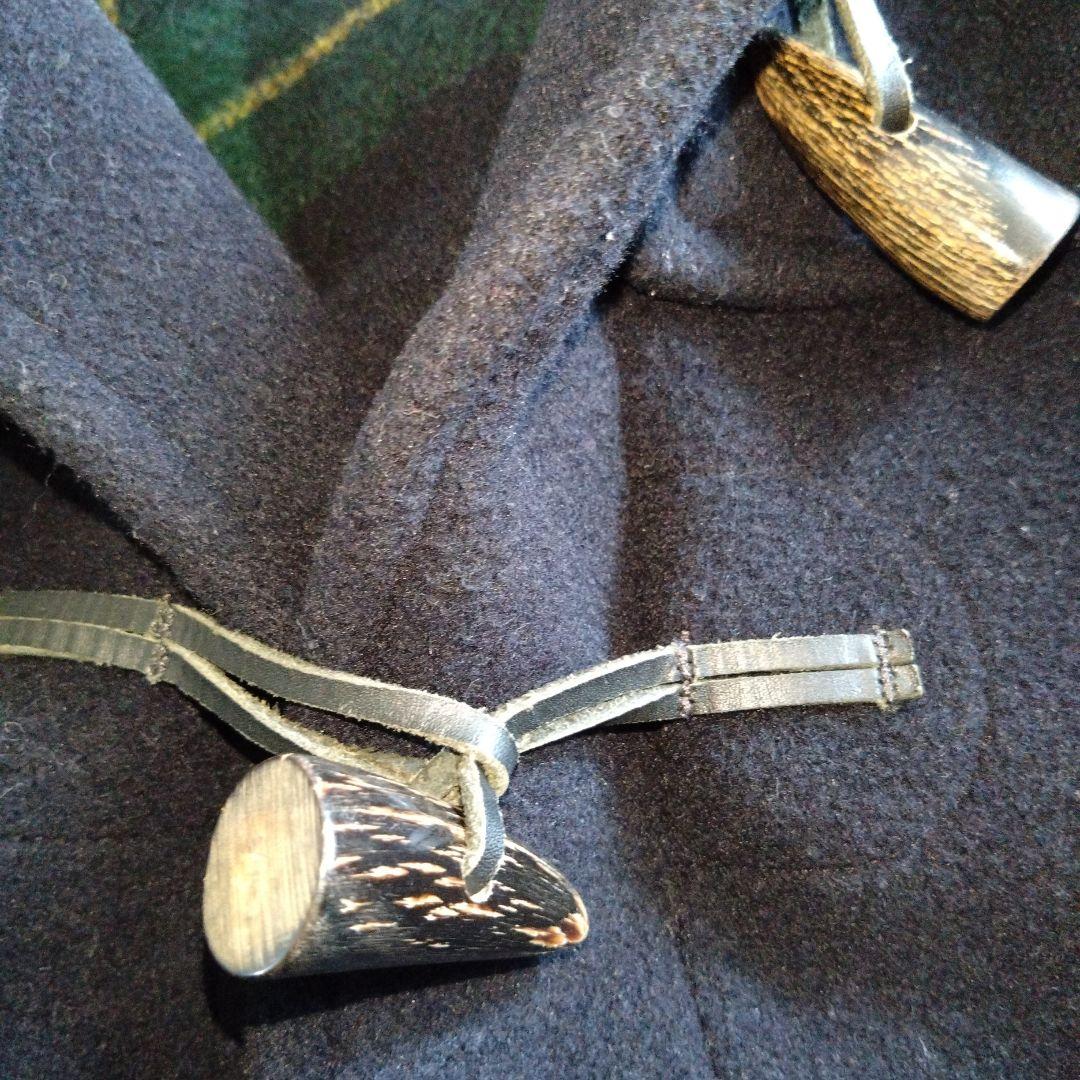 正規品☆バーバリー　ダッフルコート　紺　水牛角