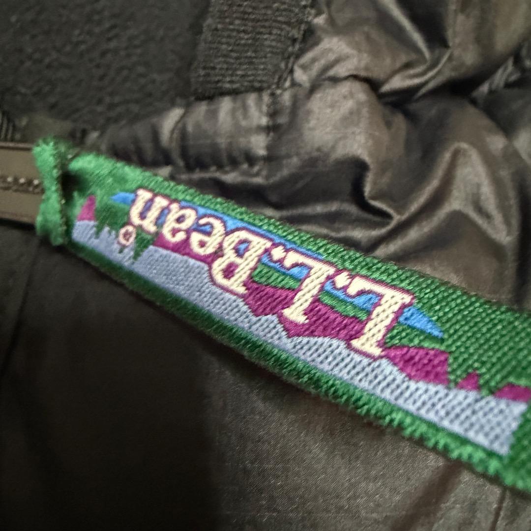 ジャケット・アウター L.L.Bean Black Hooded Down Jacket y2k