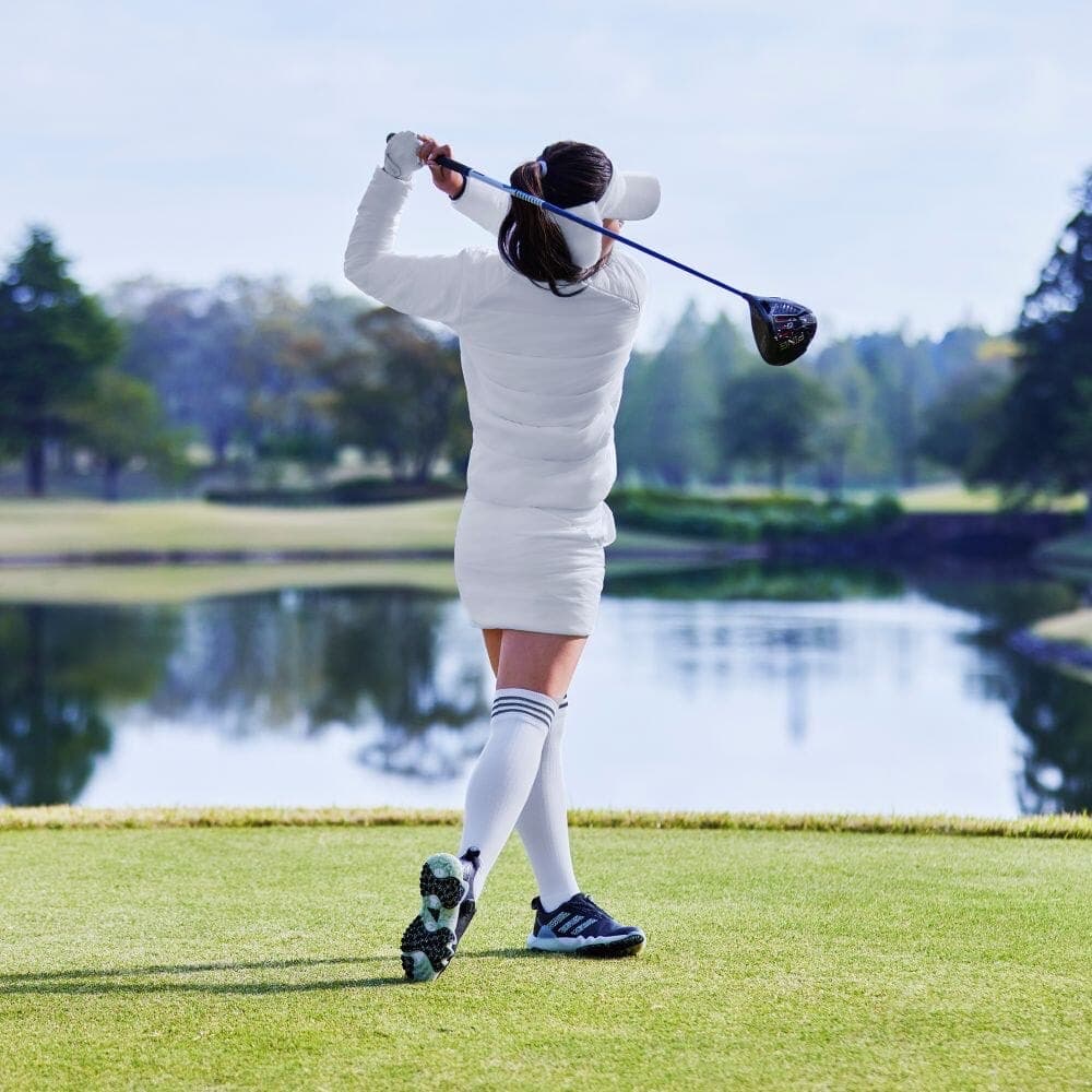 L】秋冬 アディダス ゴルフ 保温 キルティング 中綿セット