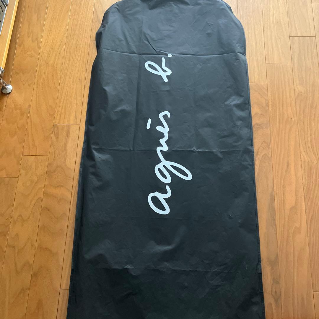 agnes b. アニエスベー 日本製 ウール×アンゴラ チェスターコート 黒