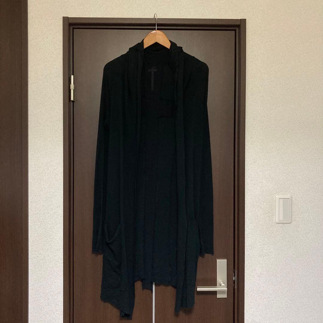 archive L.G.B. バッククロス ロングカーディガン ブラック 1