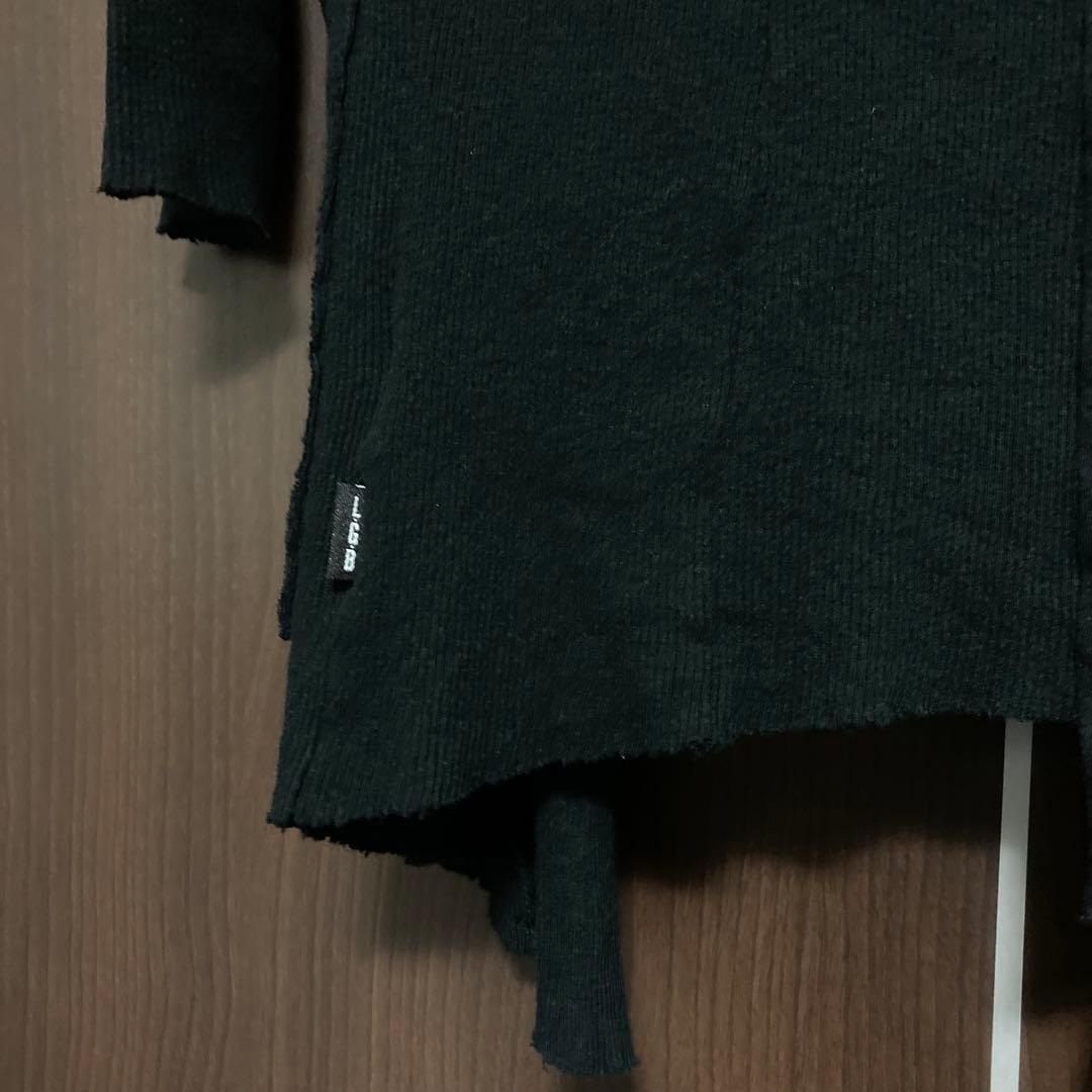 archive L.G.B. バッククロス ロングカーディガン ブラック 1